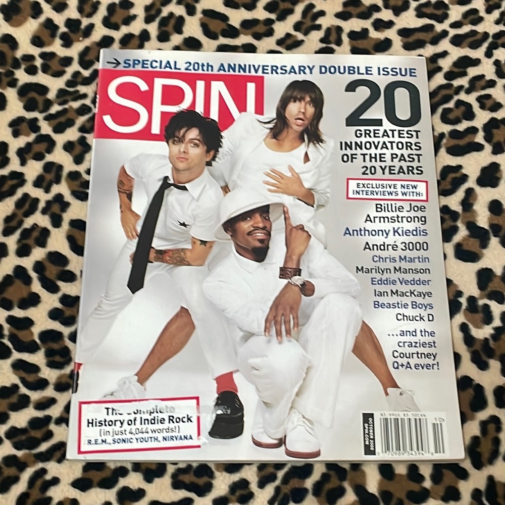 2005 Spin Magazine 🎶 October 20th Anniversary Issue Indie Rock RHCP Green Day